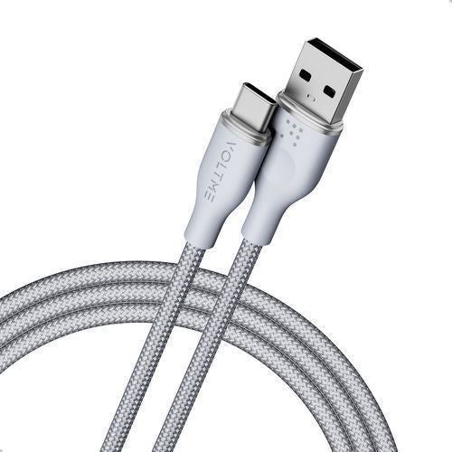 VOLTME ラグシリーズナイロン 充電ケーブル USB-A&USB-C 60W 1m