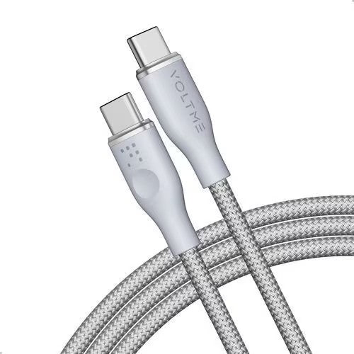 VOLTME ラグシリーズ(Eマーカー)ナイロン 充電ケーブル USB-C&USB-C 100W 1m