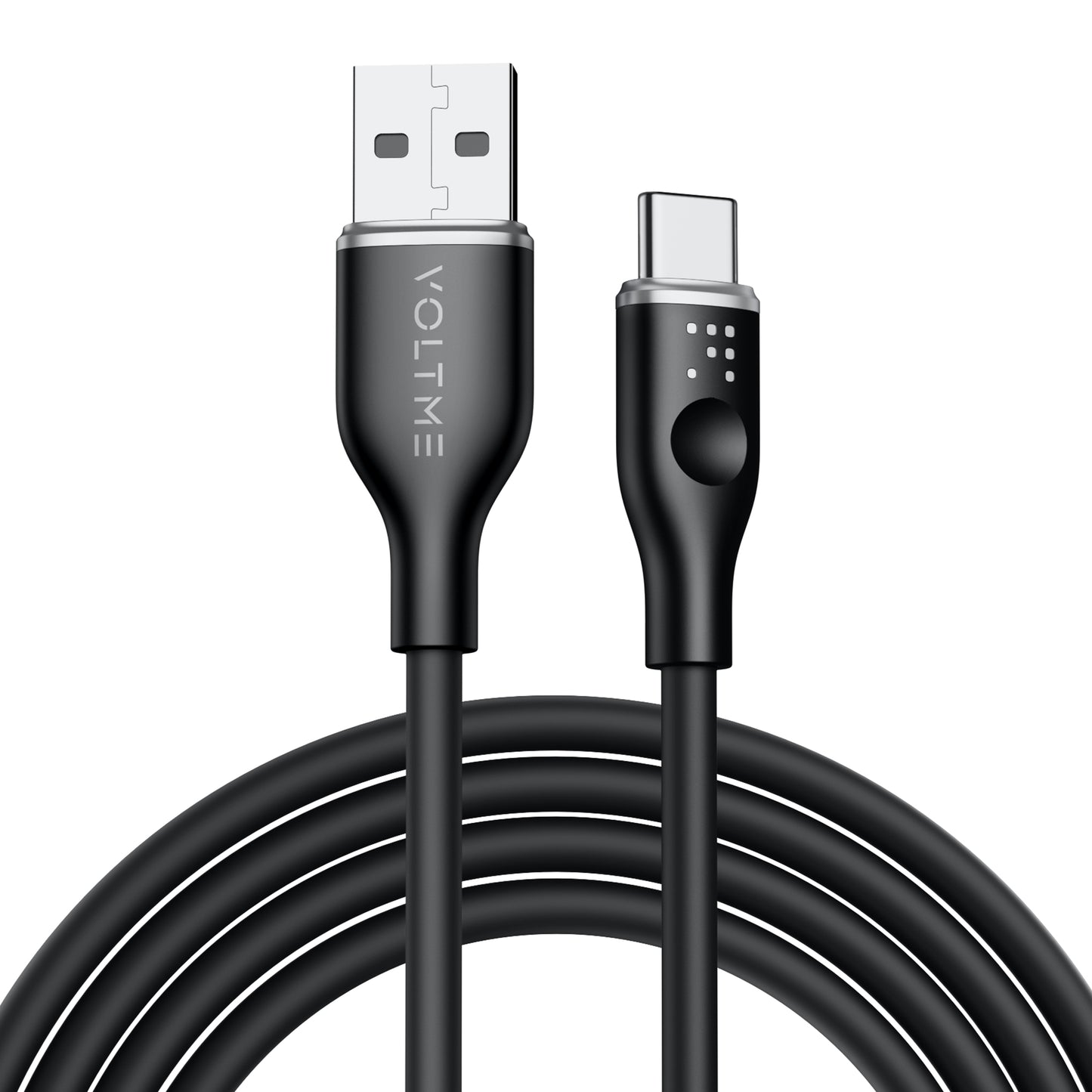 VOLTME モスシリーズ シリコン 充電ケーブル USB-A&USB-C 60W 1.8m