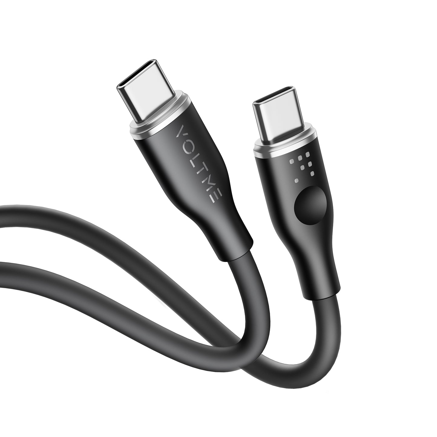 VOLTME モスシリーズ シリコン 充電ケーブル USB-C&USB-C 60W 1m