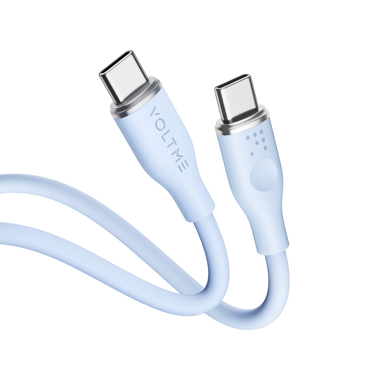 VOLTME モスシリーズ シリコン 充電ケーブル USB-C&USB-C 60W 1m