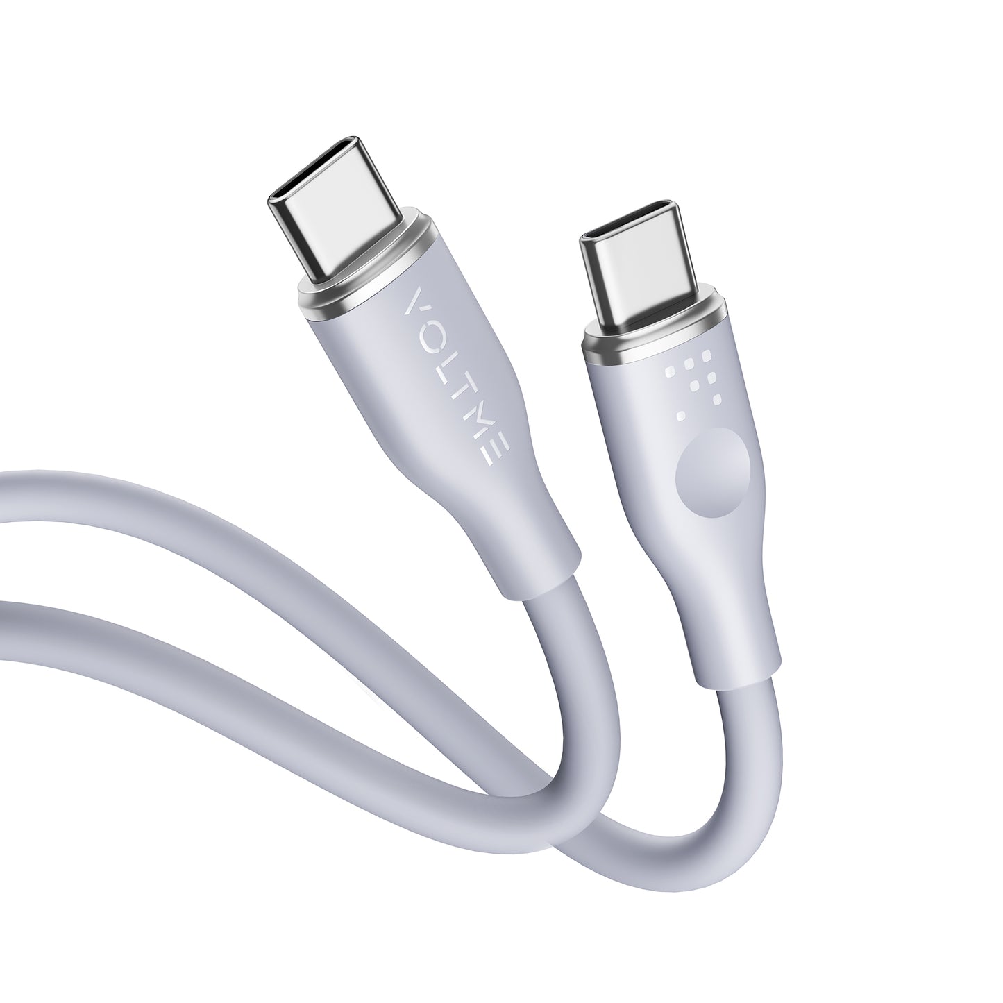 VOLTME モスシリーズ シリコン 充電ケーブル USB-C&USB-C 60W 1m