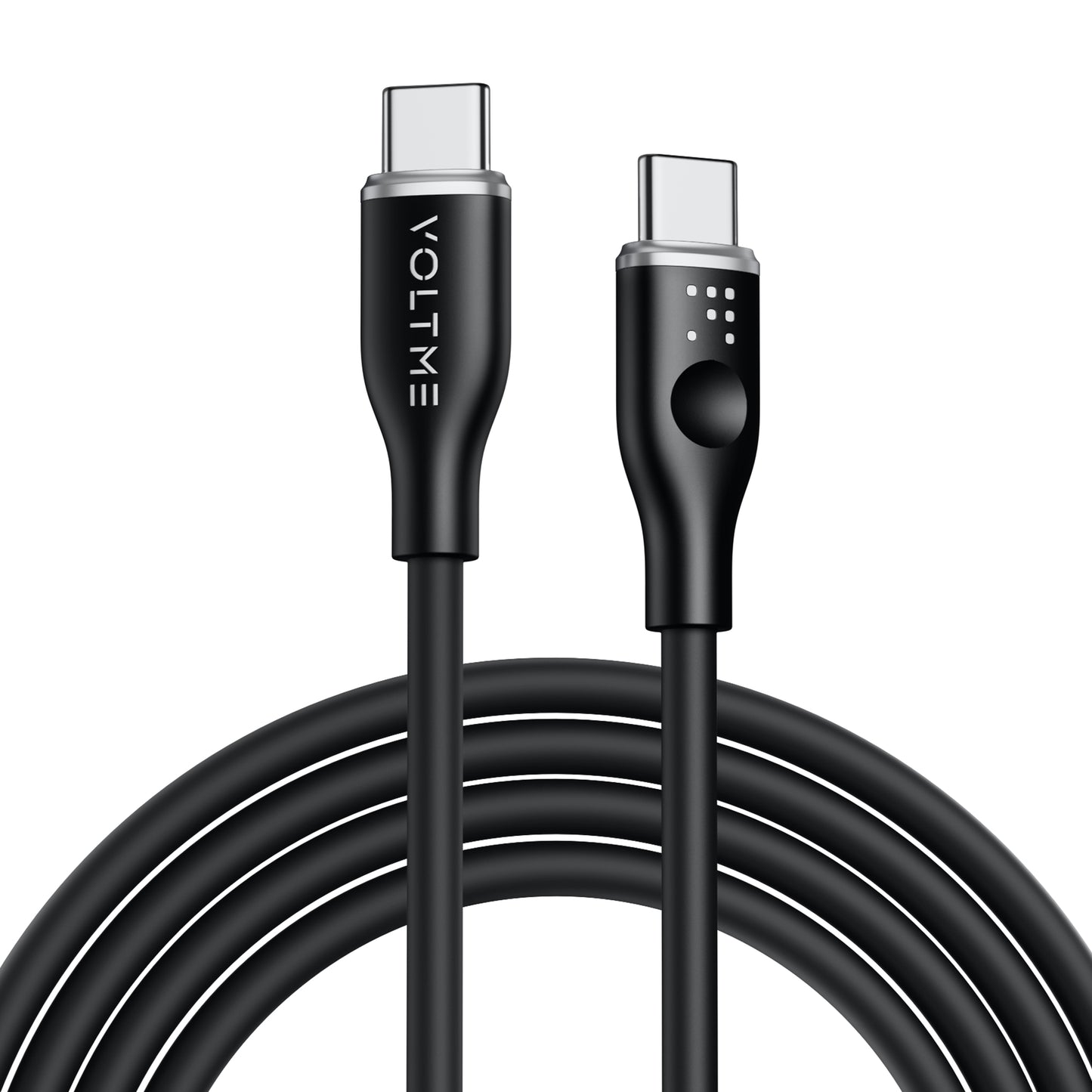 VOLTME モスシリーズ シリコン 充電ケーブル USB-C&USB-C 60W 1.8m
