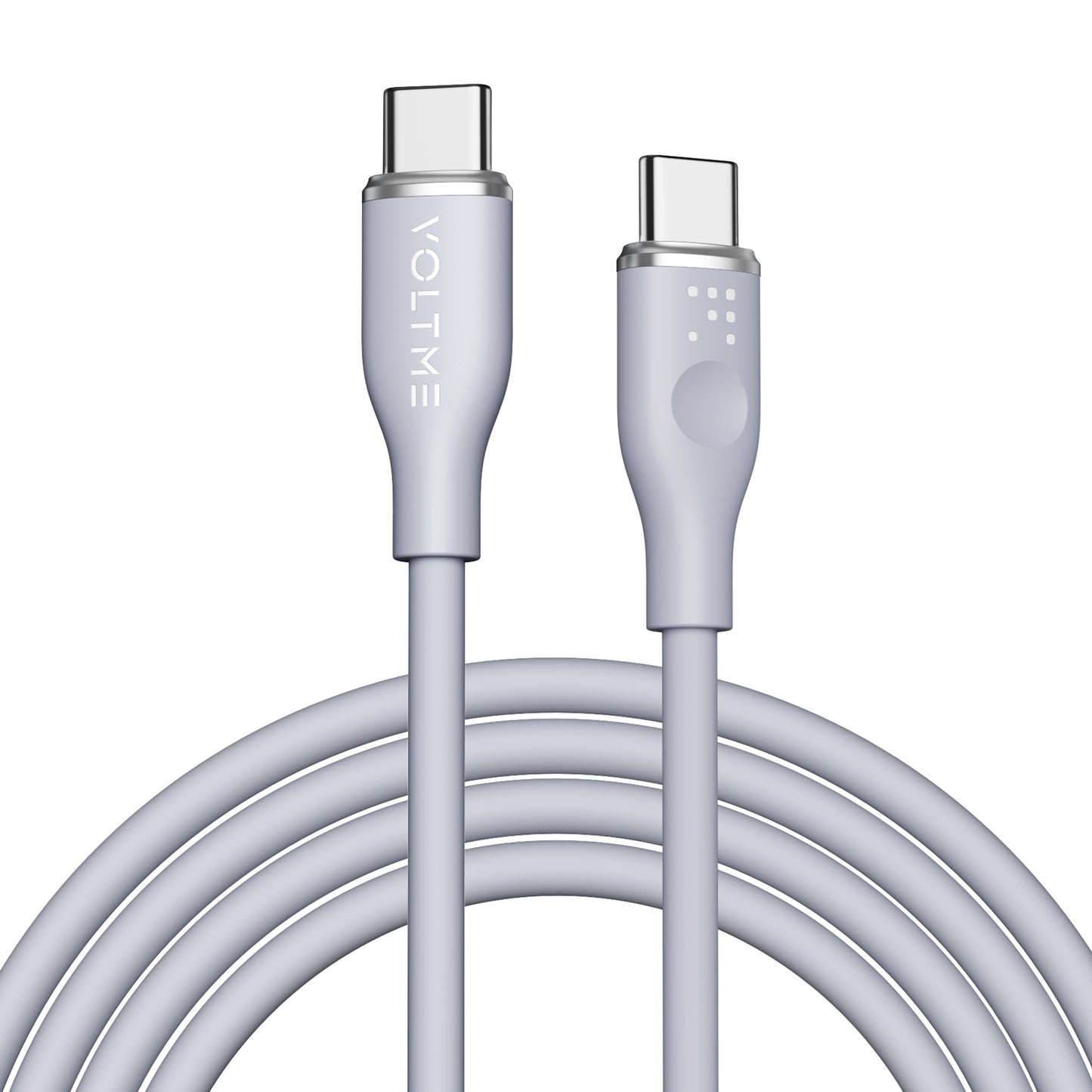 VOLTME モスシリーズ シリコン 充電ケーブル USB-C&USB-C 60W 1.8m
