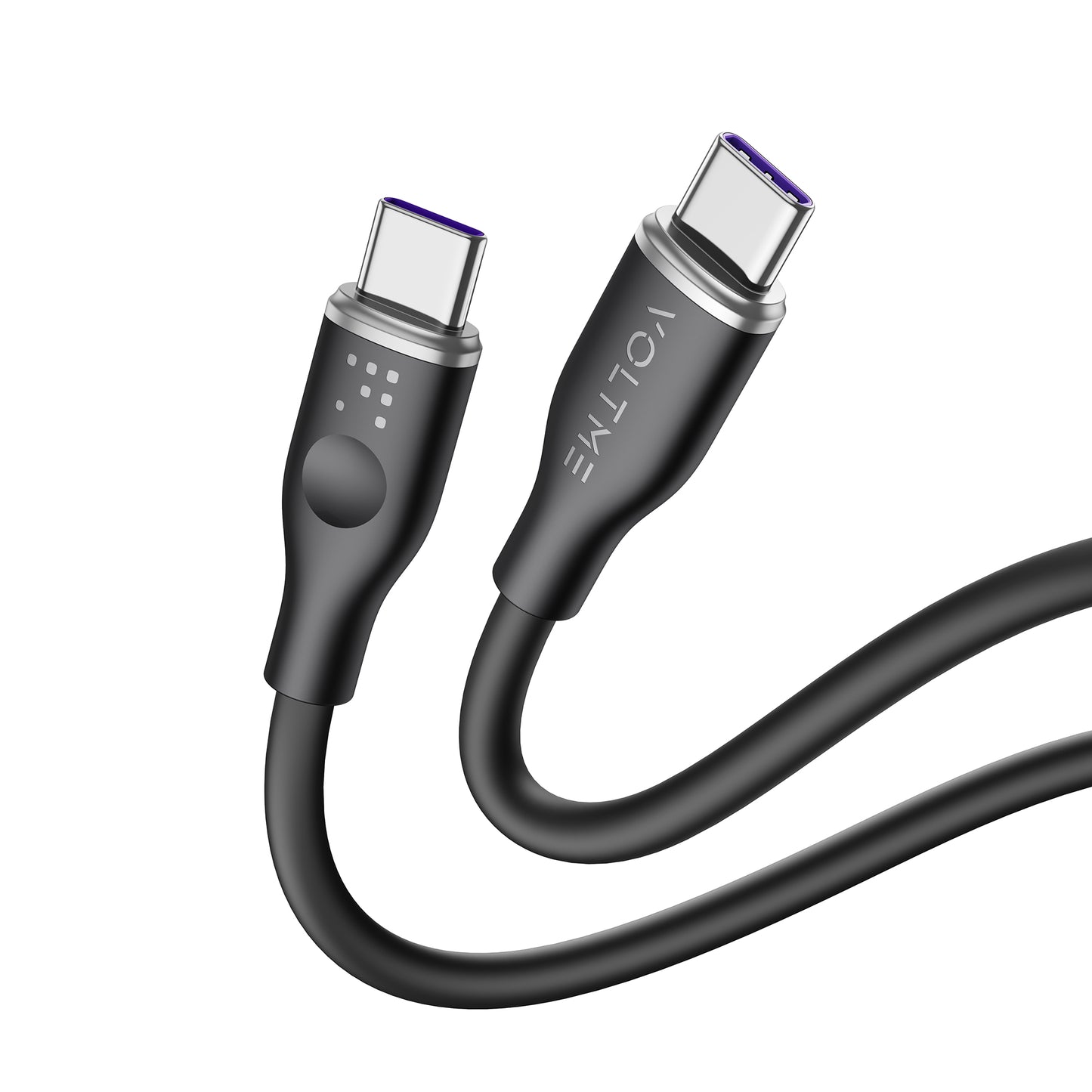 VOLTME モスシリーズ(Eマーカー)シリコン 充電ケーブル USB-C&USB-C 100W 1m