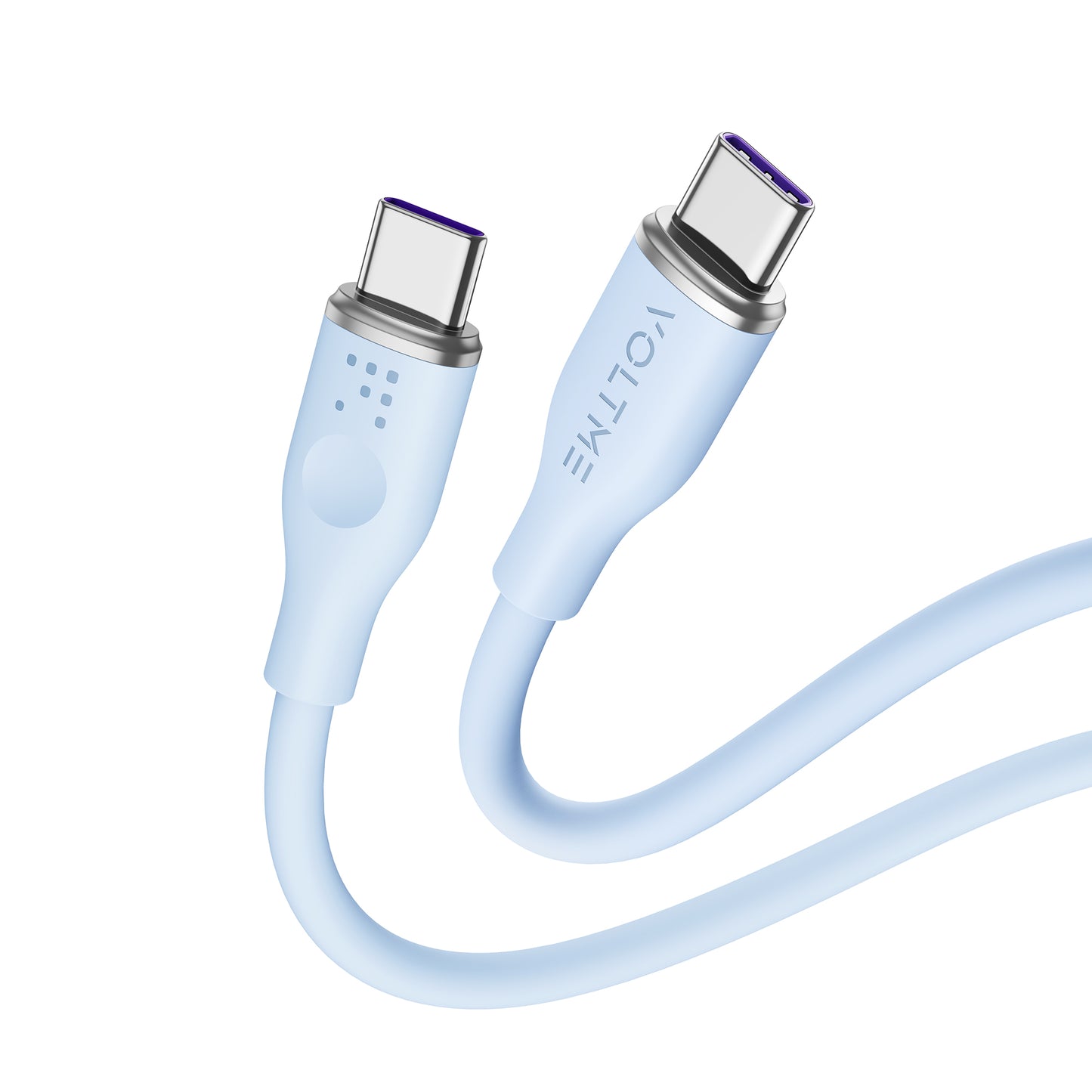VOLTME モスシリーズ(Eマーカー)シリコン 充電ケーブル USB-C&USB-C 100W 1m