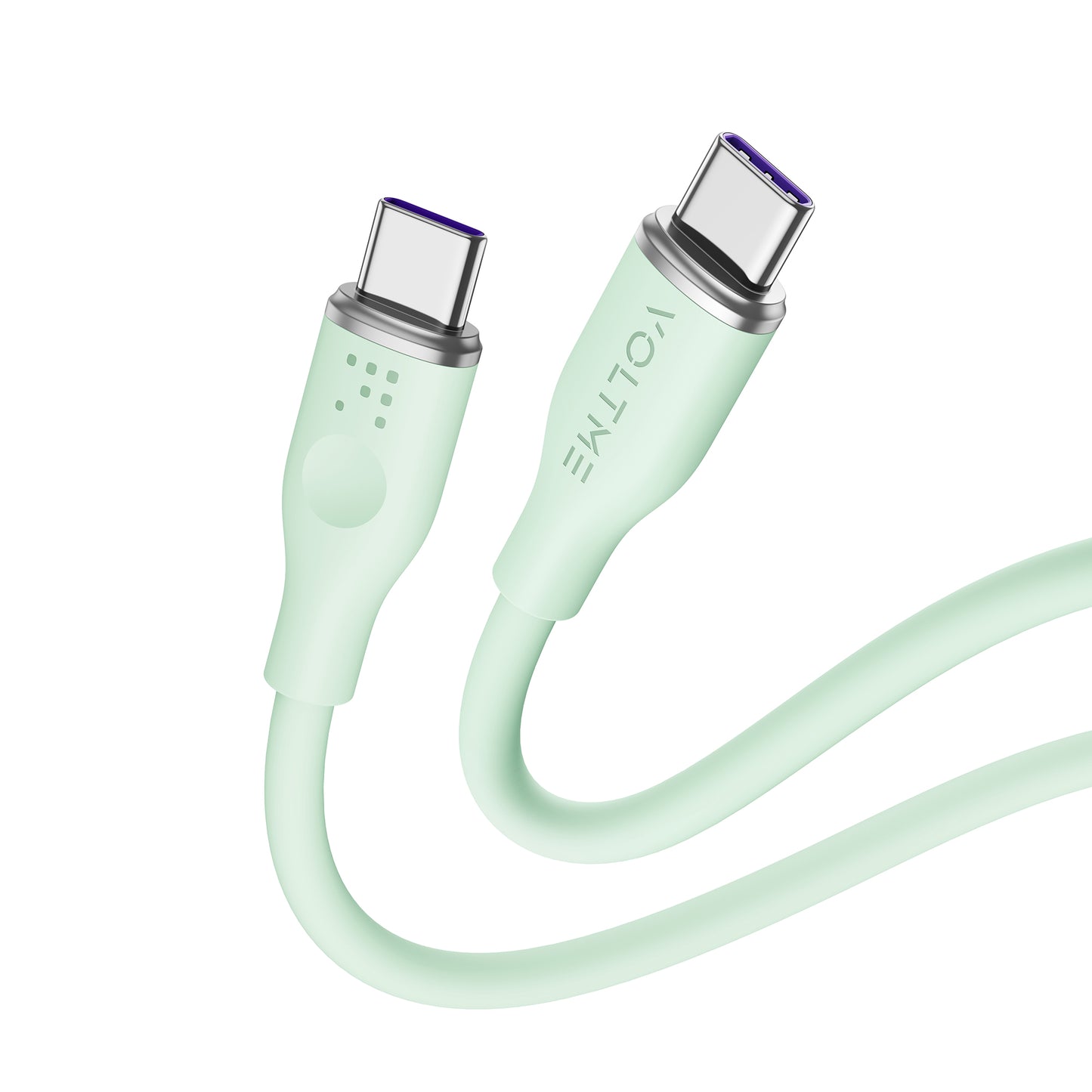 VOLTME モスシリーズ(Eマーカー)シリコン 充電ケーブル USB-C&USB-C 100W 1m