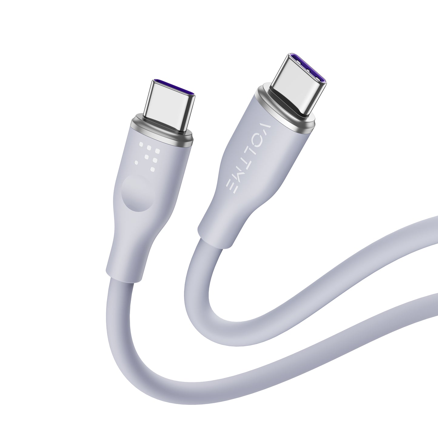 VOLTME モスシリーズ(Eマーカー)シリコン 充電ケーブル USB-C&USB-C 100W 1m