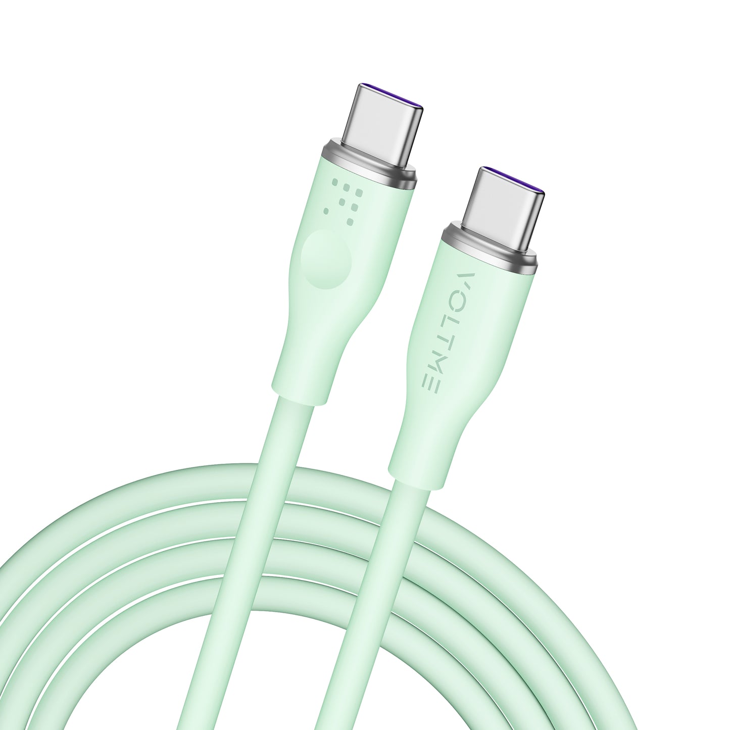 VOLTME モスシリーズ(Eマーカー)シリコン 充電ケーブル USB-C&USB-C 100W 1.8m