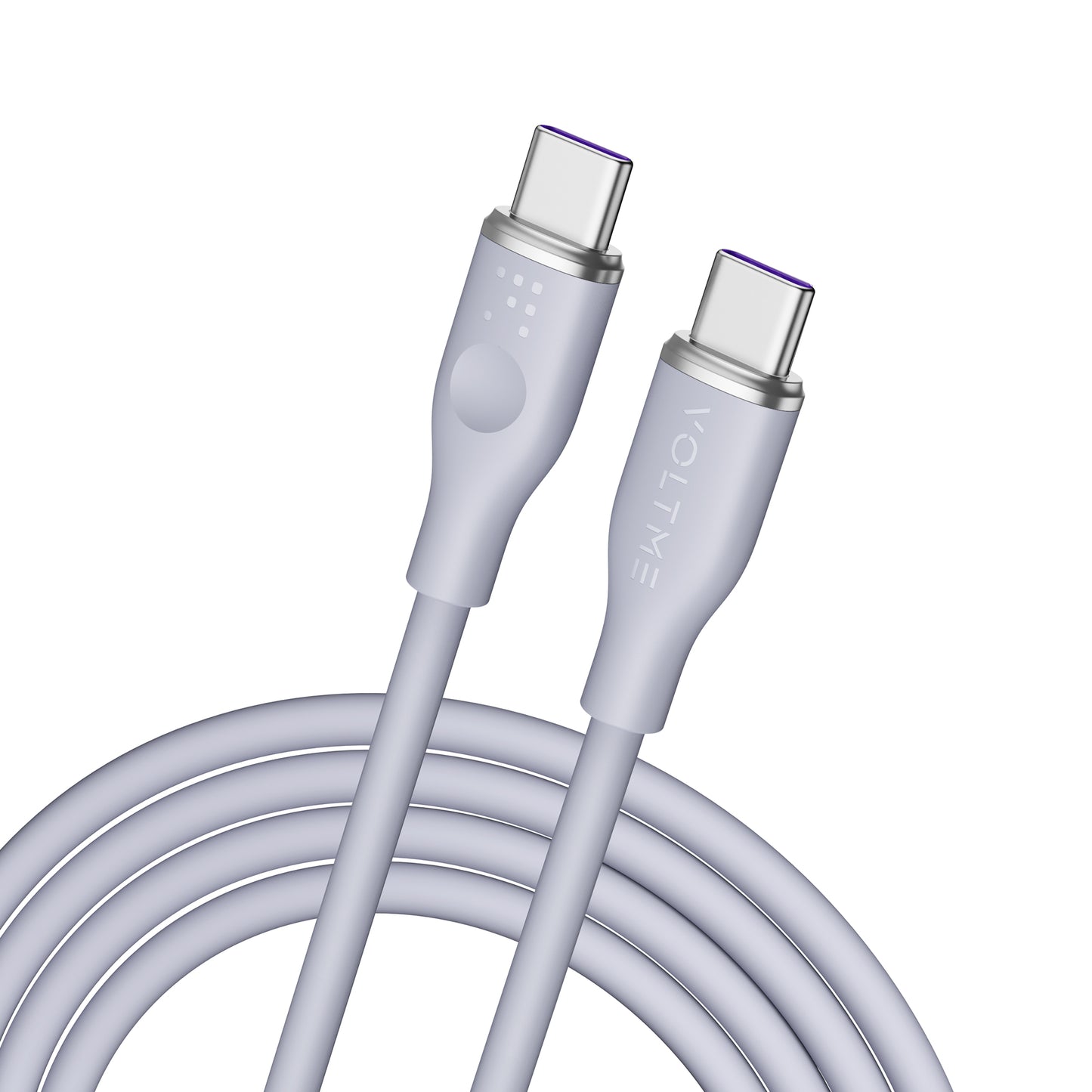 VOLTME モスシリーズ(Eマーカー)シリコン 充電ケーブル USB-C&USB-C 100W 1.8m