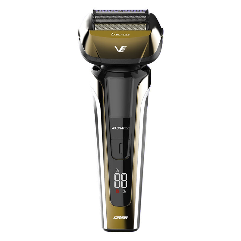 【販売終了】往復式シェーバー ハイエンドシリーズ Z-DRIVE 6枚刃 IZF-V991-N 洗浄器付き 日本製