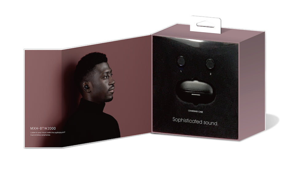 【販売終了】Bluetooth®対応完全ワイヤレスカナル型ヘッドホン MXH-BTW2000BK ブラック