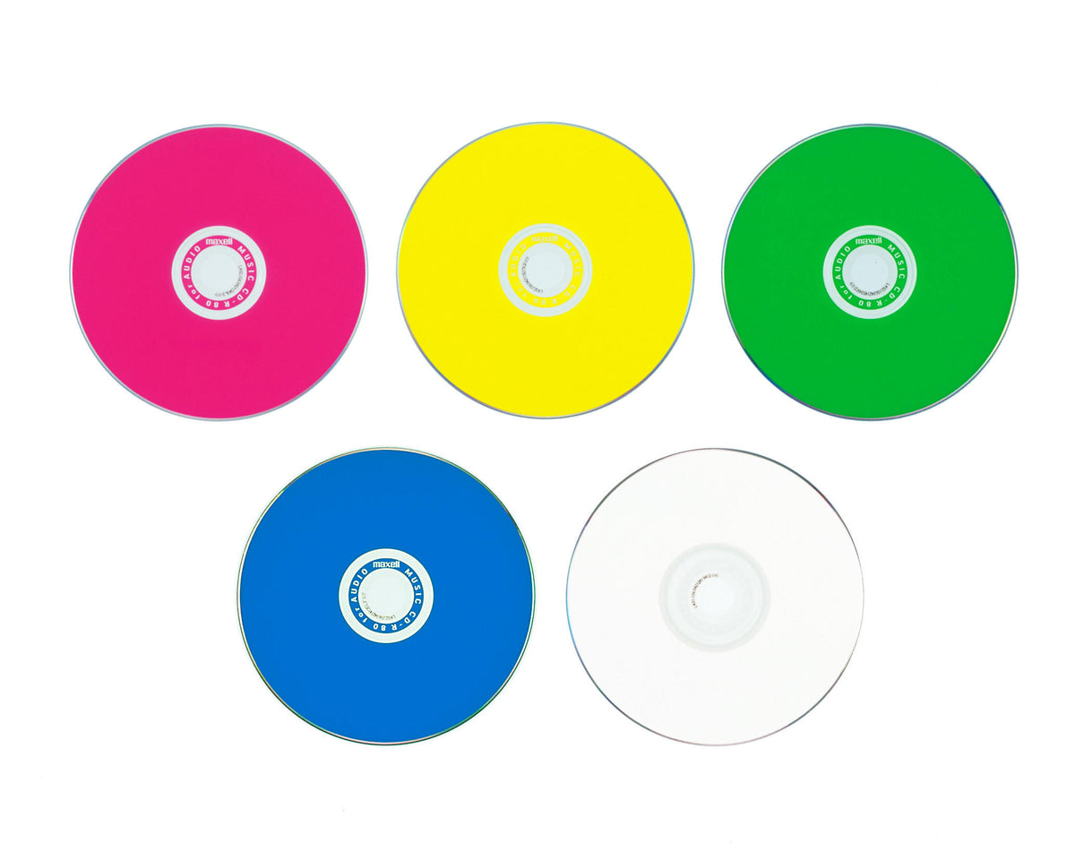マクセル maxell 音楽用 CD-R カラーMIX CDRA80MIX.S1P5S/S1P10S/S1P20S