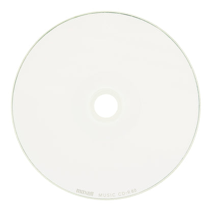 マクセル maxell 音楽用 CD-R インクジェットプリンター対応「ひろびろワイドレーベル」　80分　 CDRA80WP（ケース入り）