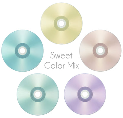 マクセル maxell 音楽用 CD-R  インクジェットプリンター対応「Sweet Color Mix Series」 80分 （30枚スピンドル） CDRA80PSM.30SP