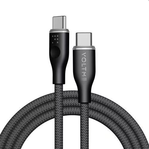 VOLTME ラグシリーズ ナイロン 充電ケーブル USB-C＆USB-C 60W 1m