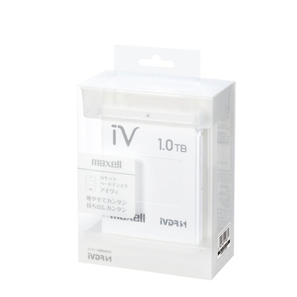 【販売終了】カセットHDD  iV  アイヴィ  1TB  ホワイト  （１個）   M-VDRS1T.E.WH