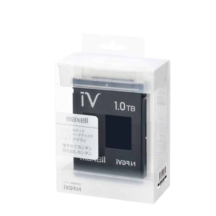 【販売終了】カセットHDD  iV  アイヴィ  1TB  ブラック （１個） M-VDRS1T.E.BK