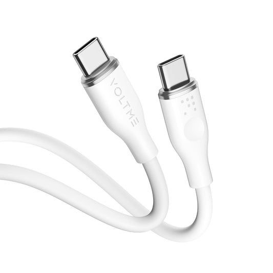 VOLTME モスシリーズ シリコン 充電ケーブル USB-C＆USB-C 60W 1m
