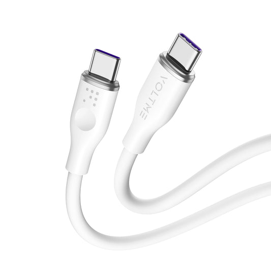 VOLTME モスシリーズ（Eマーカー）シリコン 充電ケーブル USB-C＆USB-C 100W 1m